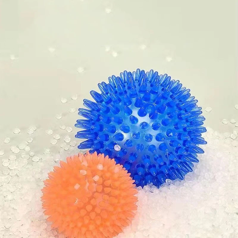 Pet Dog Toys Cat Puppy Sounding Toy Polka Squeaky Tooth Cleaning Ball TPR Training Pet Teeth Chewing Toy Thorn Balls Accessories