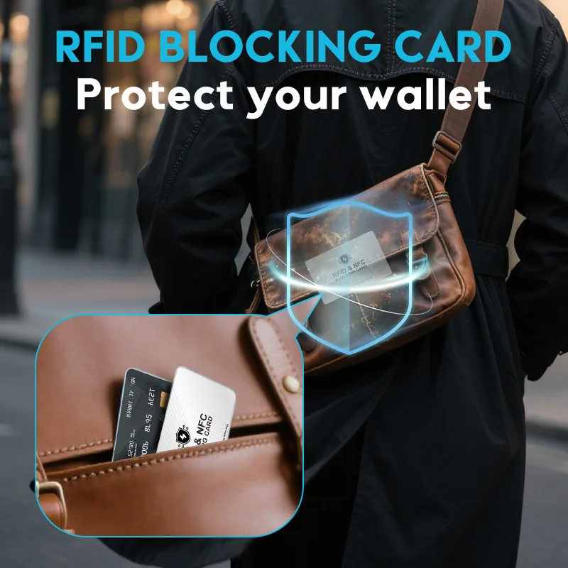 RFID Blocking Cards Contactless NFC Debit Credit Card Passport Protector Blocker Set Smart Anti-theft Design Perfectly