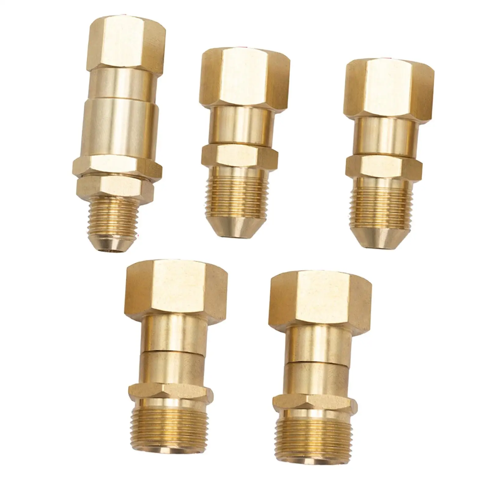 Accesorio giratorio para lavadora a presión de alta presión, 360 ° ,Connección, adaptador de tubo de arandela de kit de conexión rápida antorsión de acero inoxidable