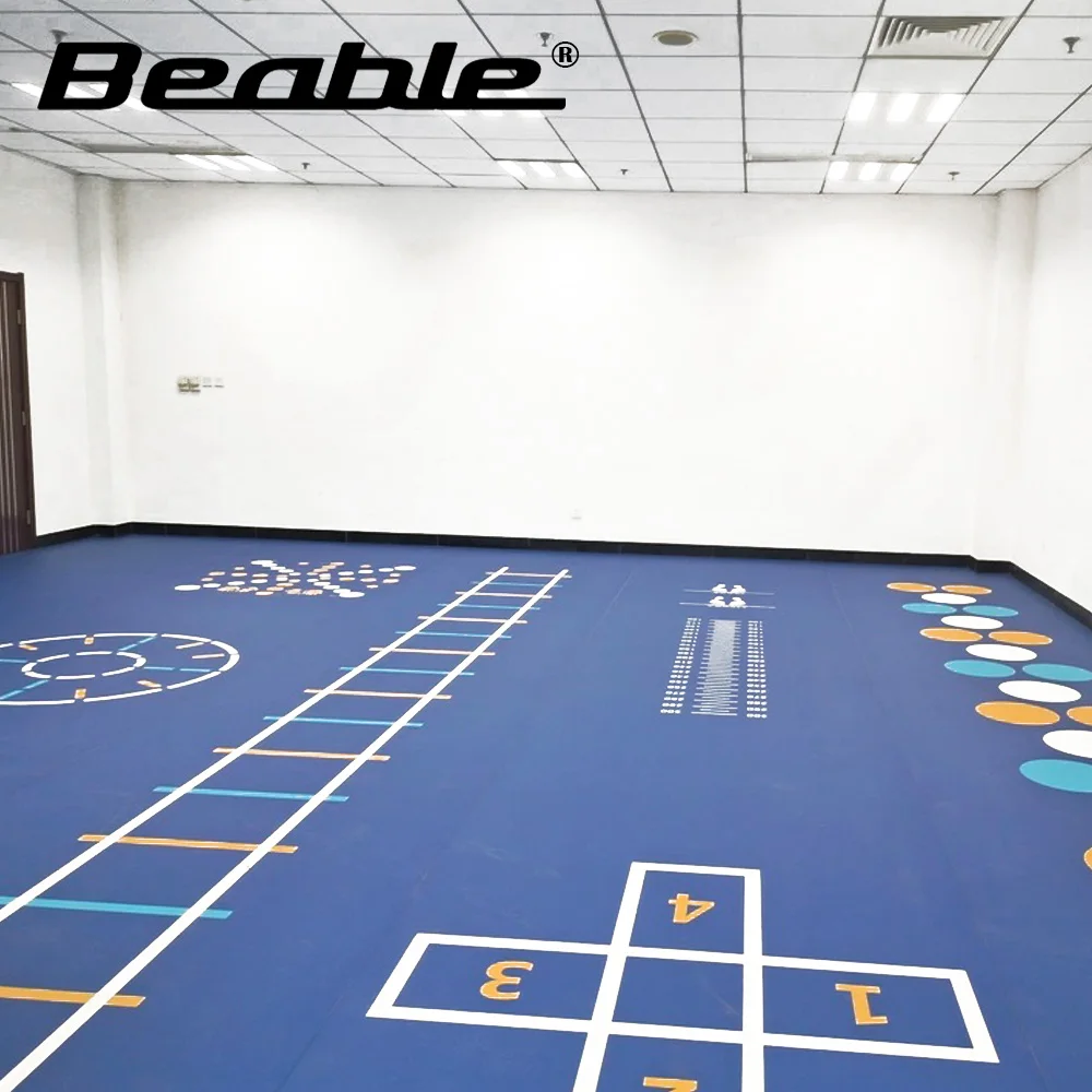 

Beable Customized Design Vinyl Flooring For Functional Fitness Gyms PVC Flooring for Indoor Gym Room