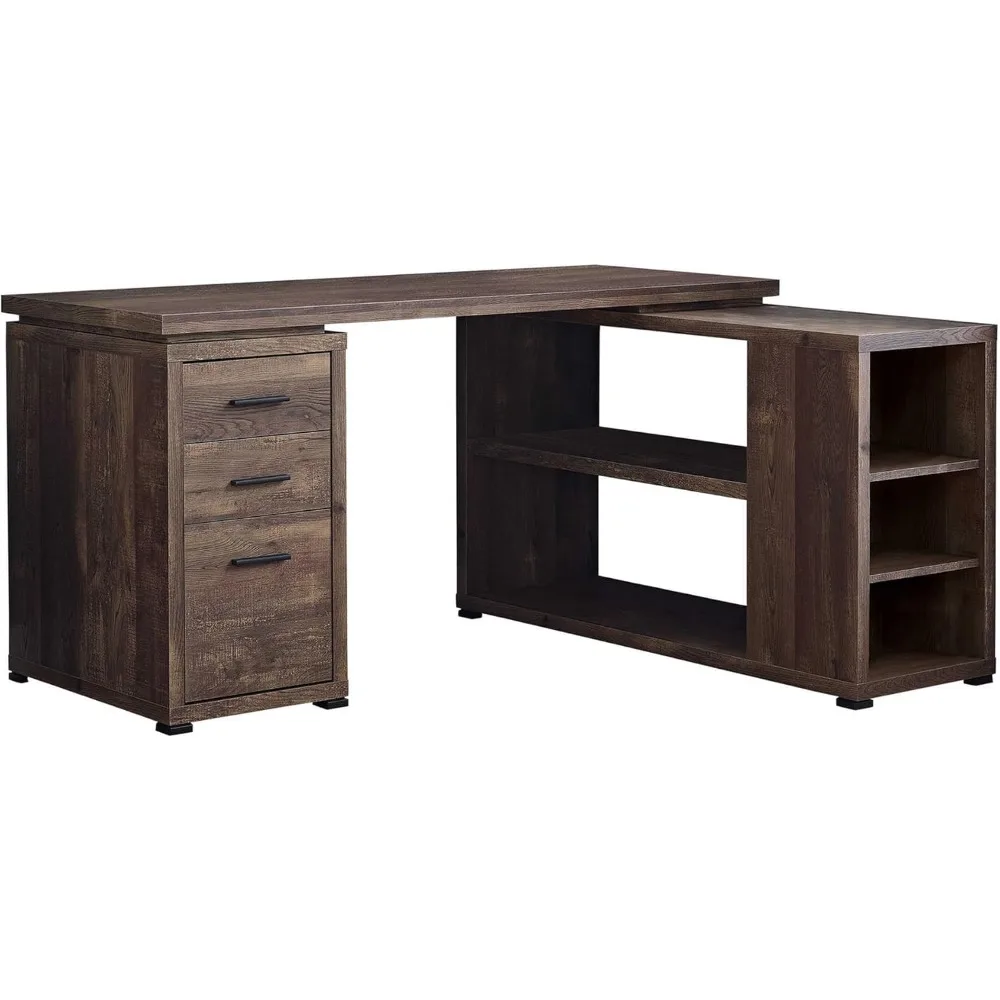 Computer Desk L-Shaped Corner Desk with storage - Left or Right Facing - 60