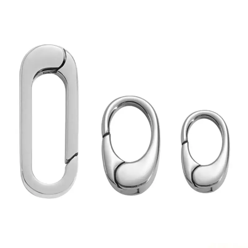 

D46E Elegant Bracelet Extension Clasp 10 Pack Sterlings Silver Jewelry Accessory