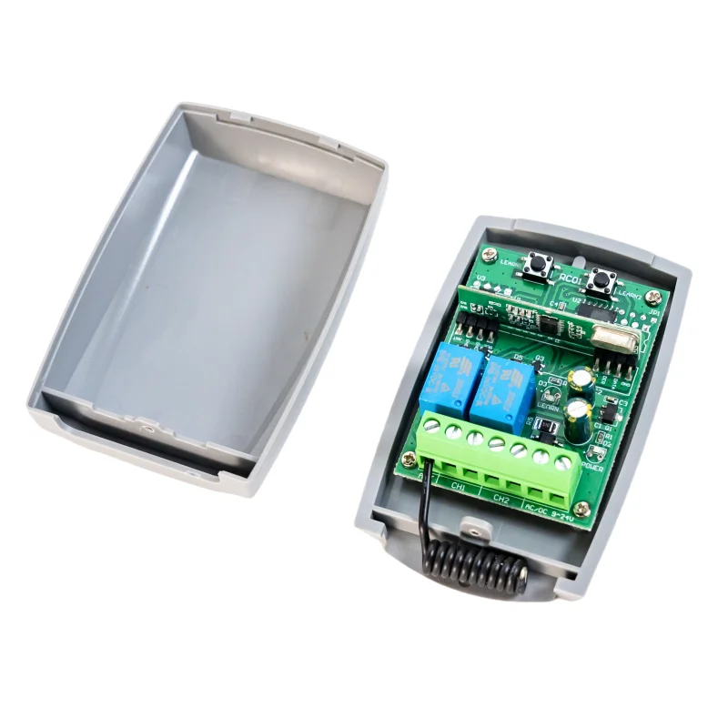 Universal 433MHz Receiver Remote Control Command 9V-24V Garage Door Receiver Controller 433.92MHz Fixed Code and Rolling Code