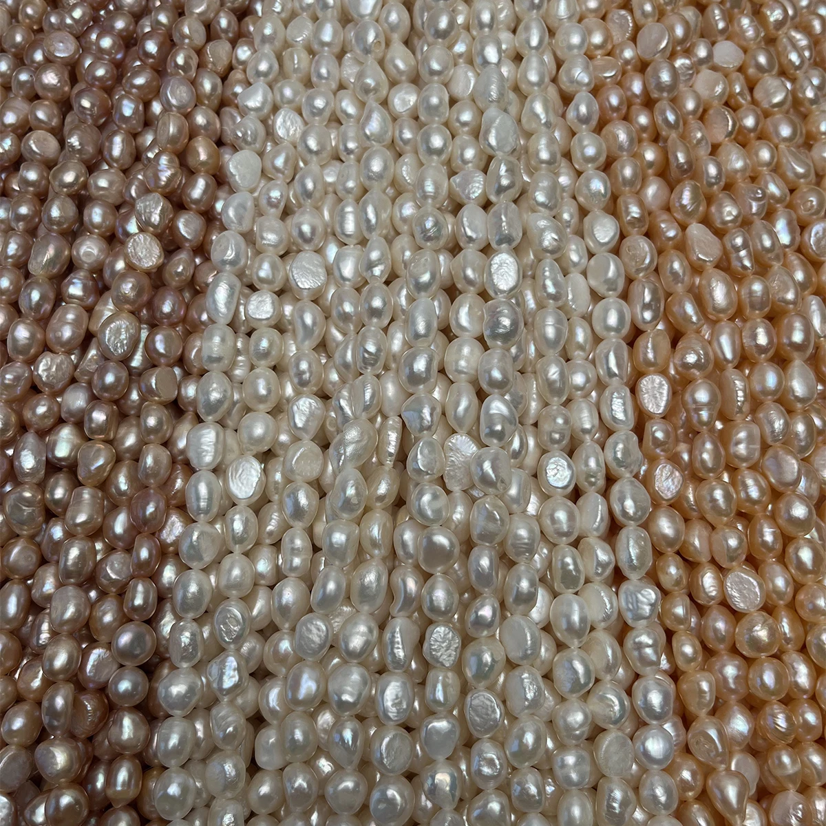 AA Natural Freshwater Pearl Straight Hole Smooth Pearl 9-10mm For Jewelry Making DIY Necklace Earrings Bracelet Accessory