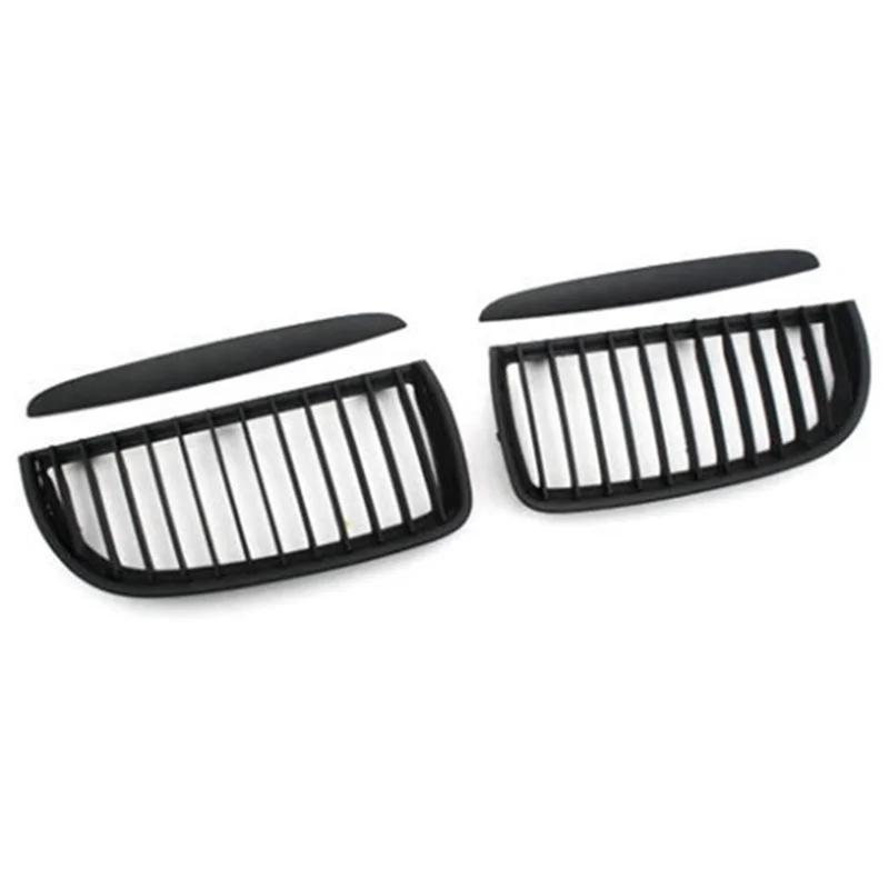 

Car Matte Black Front Hood Kidney Grill Mesh Sport Racing Grills For BMW 3 Series E90 E91 2005-2008-A61E
