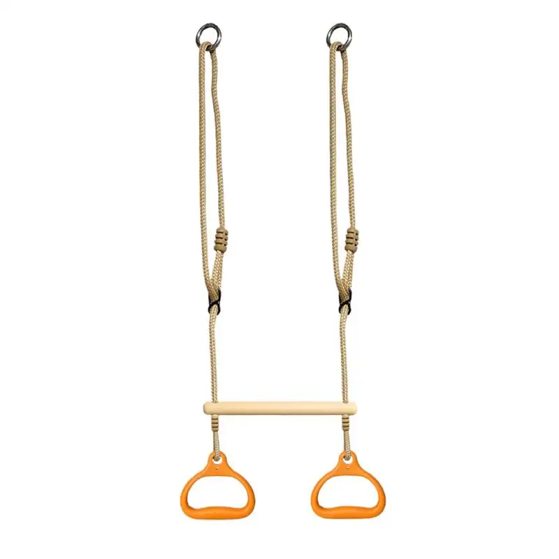 

Trapeze Swing Bar Bar Gym Equipment Rings Adjustable Sensory Ergonomic Stable Game For Kids Adults Children Backyard Playground