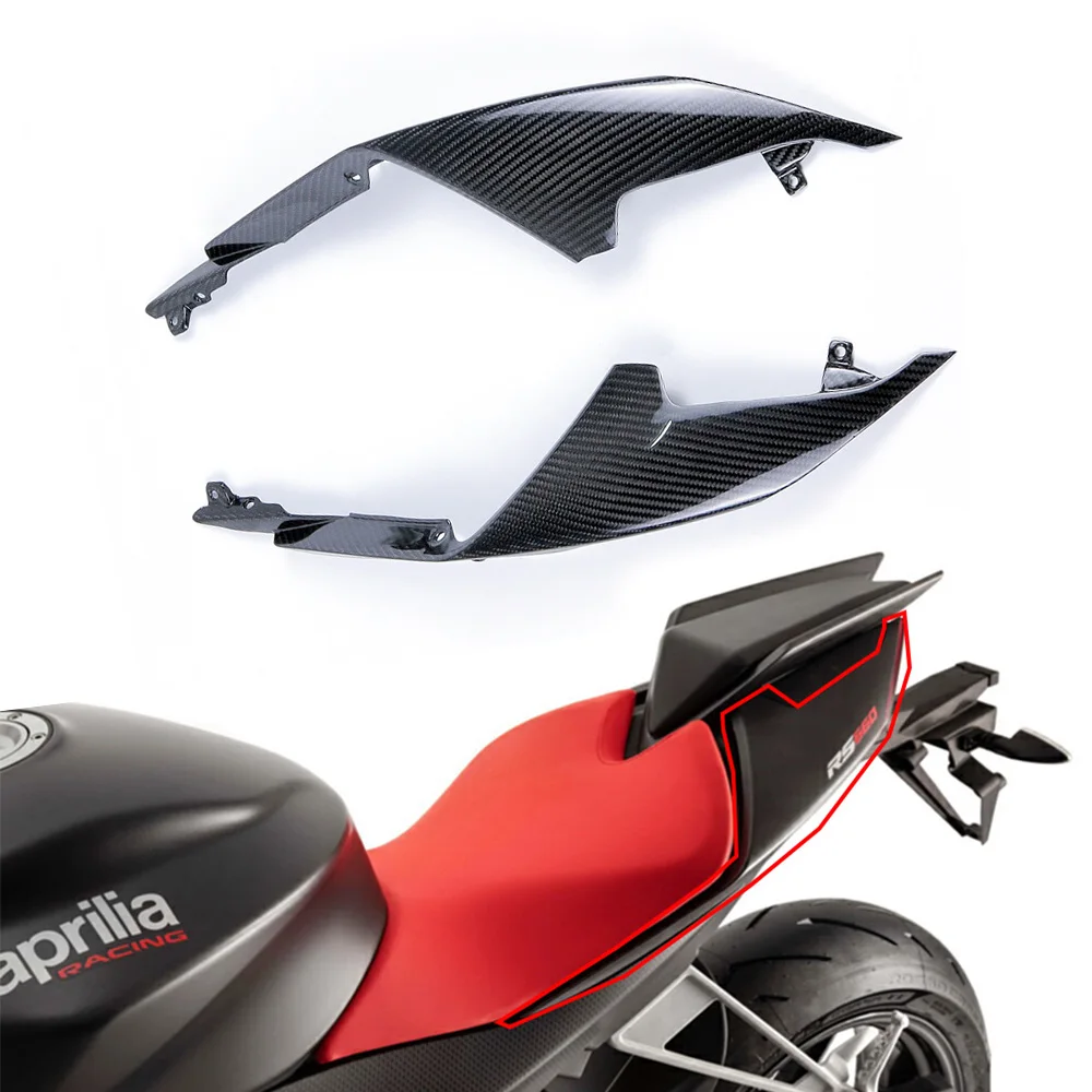 

For Aprilia RS 660 RS660 2020 2021 2022 2023 2024 3K Dry Carbon Fiber Rear Seat Side Panels Fairings Kits Motorcycle Accessories