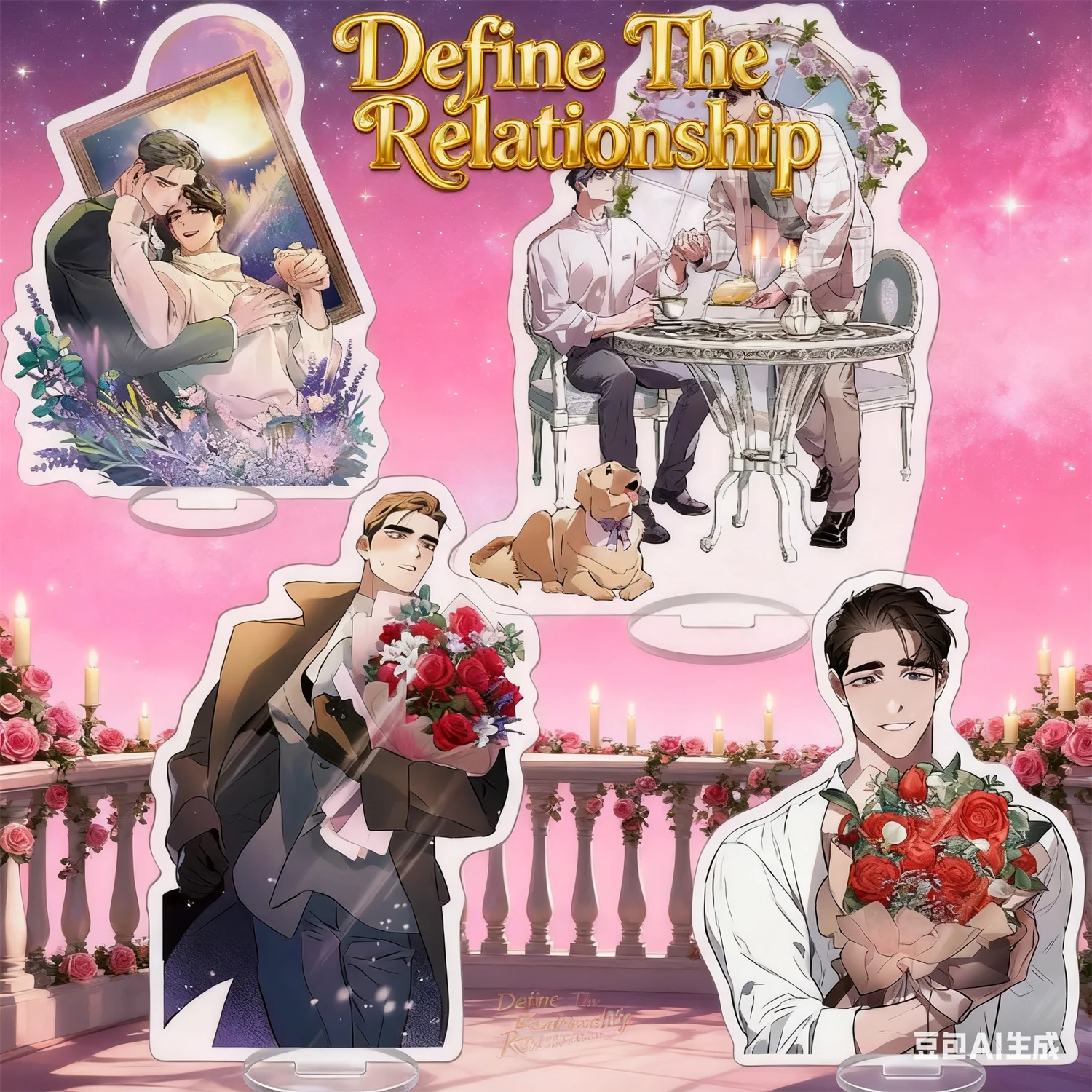 Anime define la relación soporte acrílico 15cm decoraciones de mesa accesorios decoración regalos BL Anime