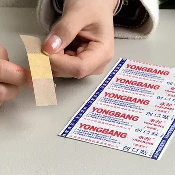 50 sztuk wodoodporny Bandaid klej do rany Paster medyczny antybakteryjny plaster bandaże naklejki strona główna podróż materiały pierwszej pomocy