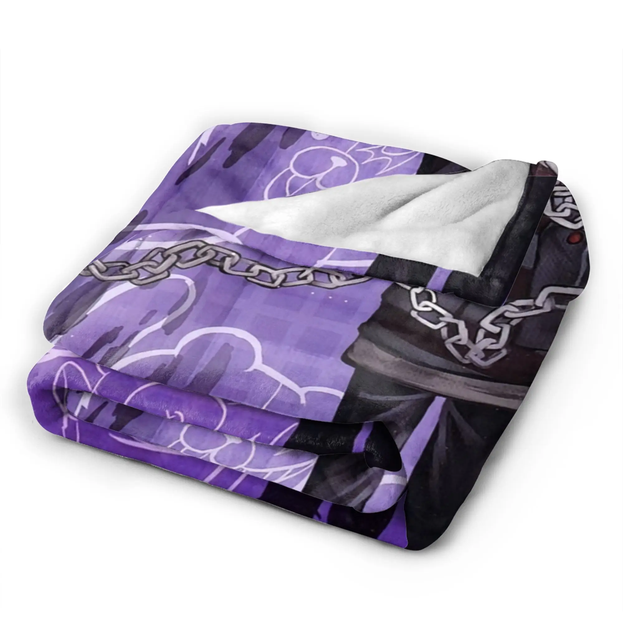 Danganronpa Flannel Blanket Winter Nagito Komaeda The Ultimate Super Soft Throw Blanket for Girls Boys Bedspread Sofa Bed Cover