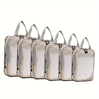 6-Pack Travel Organizer Set, Multi-functional  Sorting  Bags, Luggage Clothing Portable Packing Cubes