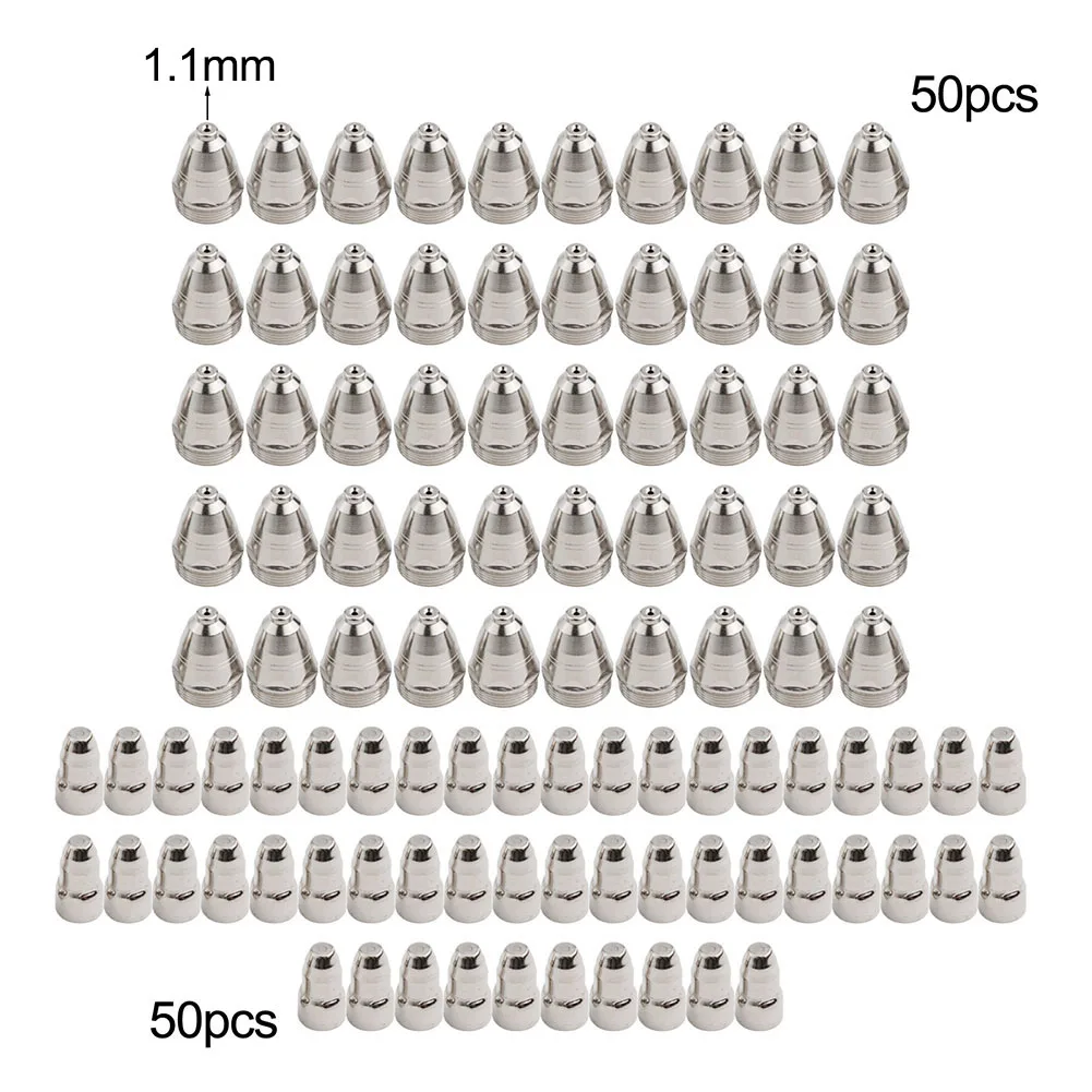 

Electrode Tip Nozzle Cutter Set 100pcs for P80 Plasma Cutting Torch High Compatibility with CUT Series Plasma Machines