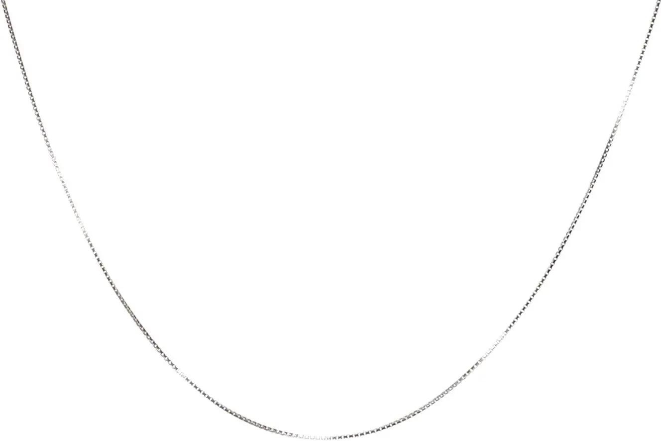 

Цепочка Nag.Hc из стерлингового серебра 925 пробы, 0,8 мм, тонкая цепочка-коробка - итальянская цепочка для ожерелья - миниатюрная, тонкая и прочная - доступная цена и высокое качество