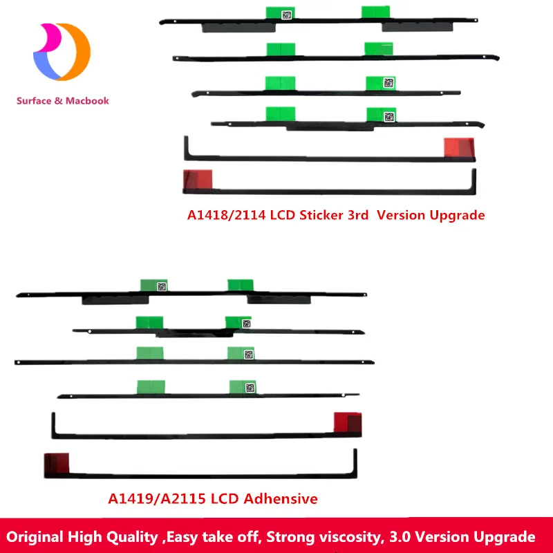 

10pcs/lot Original Material High Quality For Imac A1418 A1419 A2114 A2115 LCD Adhensive Sticker 21.5inch 27inch