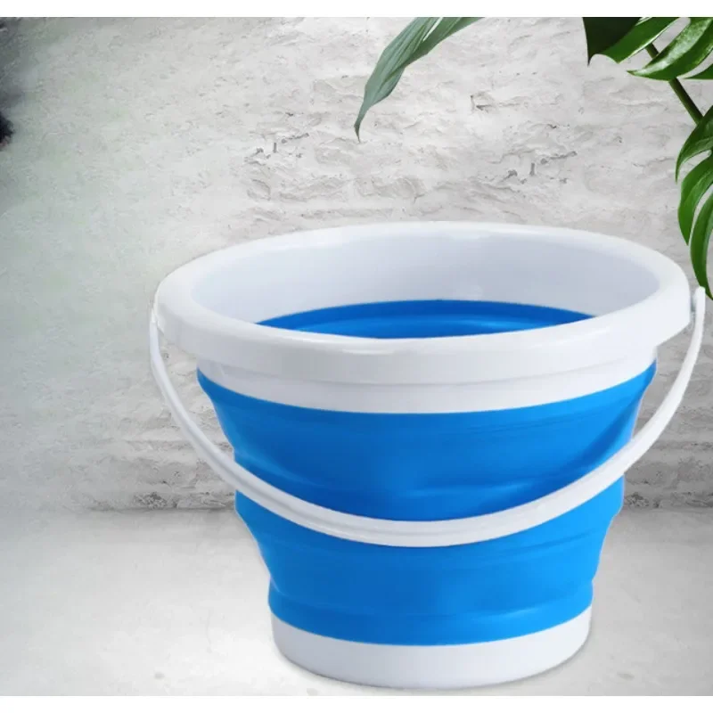 3L Portable Folding Bucket Multifunctional Thickened Silicone Bucket for Car Washing and Fishing Camping Folding Bucket