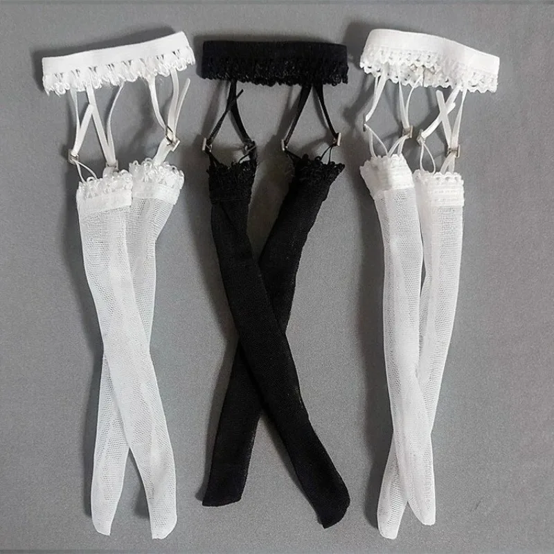 1/6 Scale Action Figures Sexy Strap Socks Detachable Belt Silk Socks Clothing Model for  Female Soldier TBL Body Decor