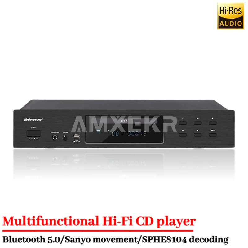 

Nobsound CD-3 CD-плеер Bluetooth 5.0 с дистанционным управлением, усилитель для наушников, полностью балансный выход, домашний Hi-Fi музыкальный плеер