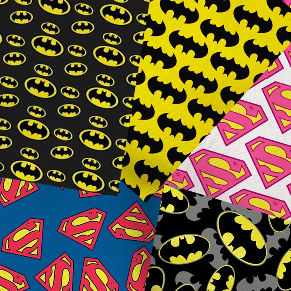 45*145cm superman batman polyester cotton Print fabric sewing DIY cloth Material Handmade