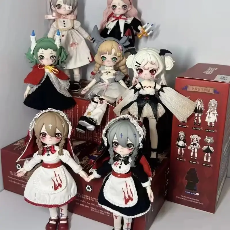 อะนิเมะใหม่ของแท้ Nyssa Bizarre Nightmare Series Kawaii Action Figure 1/12 Bjd ของเล่นกล่องตาบอด Surprise ตุ๊กตาสําหรับสาวของเล่นที่กําหนดเอง