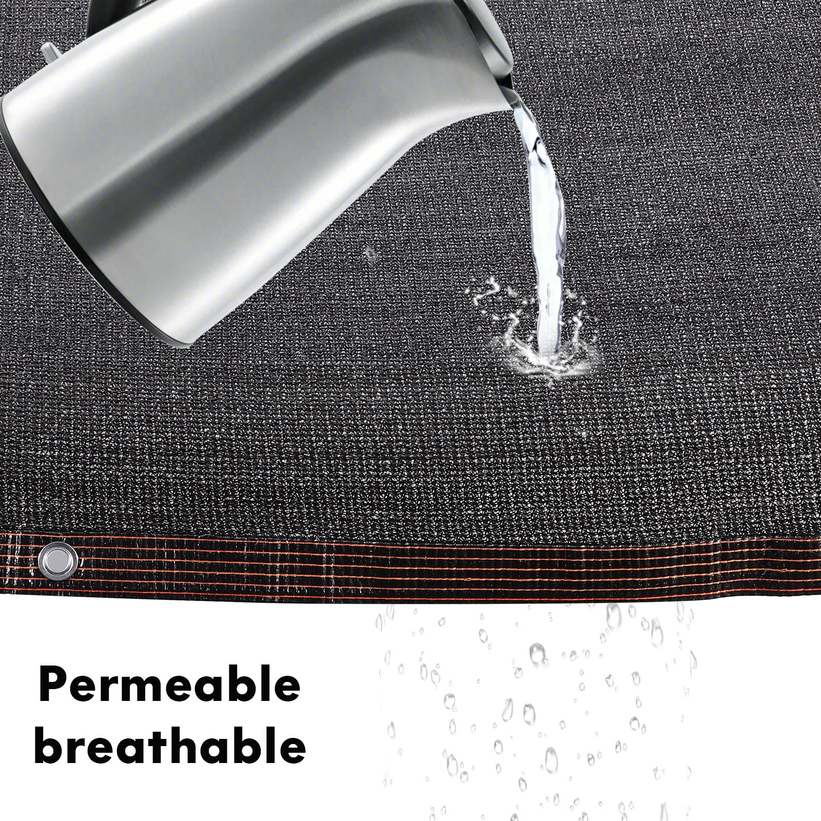 

Shading Net With Eyelets 90% Uv Protection Heavy Duty Reinforced Corner Shade Cloth For Garden Plants Patio Roof Carport