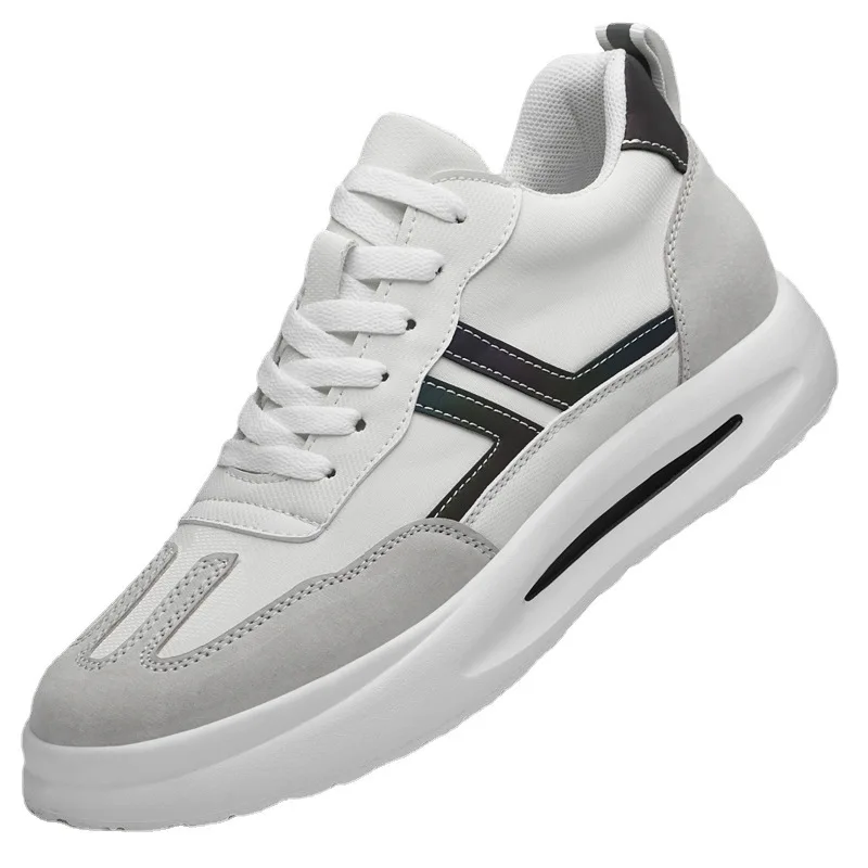 

Invisible Height Increasing Shoes Men Sport Elevator 6CM 8CM 10CM Men's Inner Heightening Shoes Leather Sports Casual Shoes