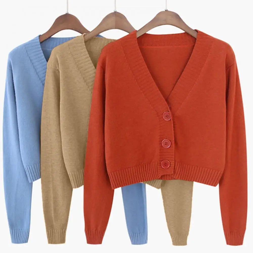 Short Style High-waisted Slim Plastic Sweater Women 2025 Spring New Single-breasted Knitted Cardigan Twist Small Jacket