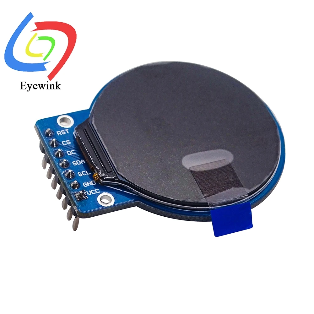 1.28 inch 7PIN 8PIN SPI TFT LCD Module Color Round Screen display Adapter PCB Board GC9A01 Drive