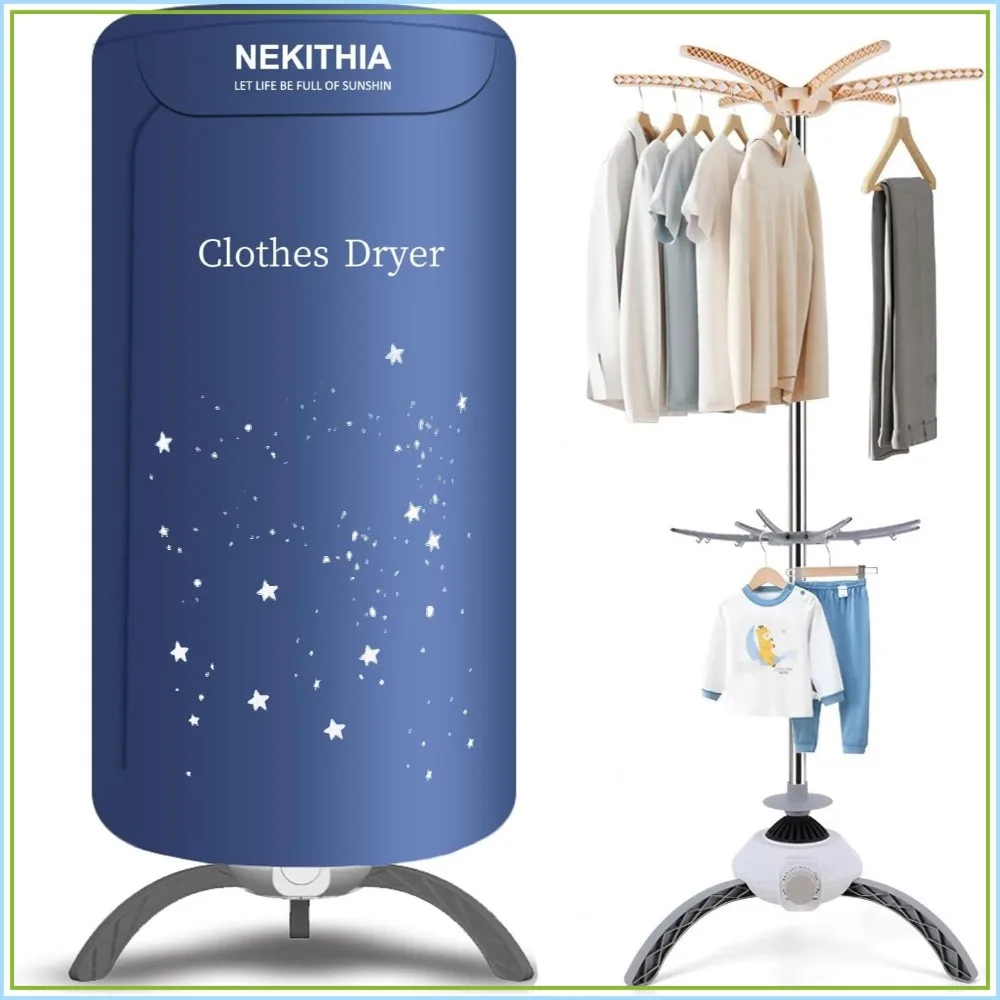 

Portable Clothes Dryer, 900W Fast Drying, Large Load Capacity for Laundry and Shoes, Compact Mini Dryer for Travel, Apartments, RV, Dorm