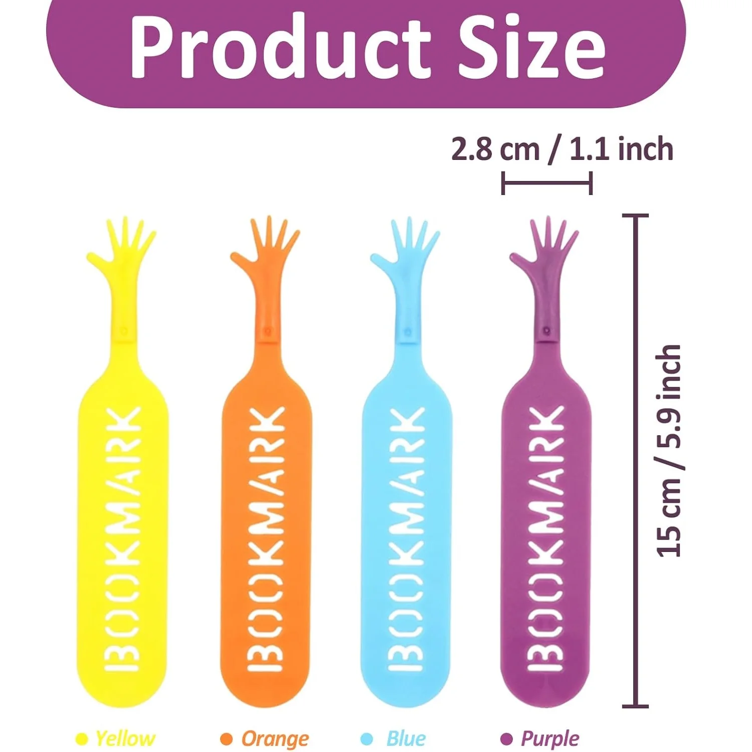 4 قطعة/المجموعة 3D الكرتون البسيطة اليد الإشارات المرجعية صفحة الاصبع علامات الاطفال القراءة الإيدز فريد اللوازم المدرسية A7791
