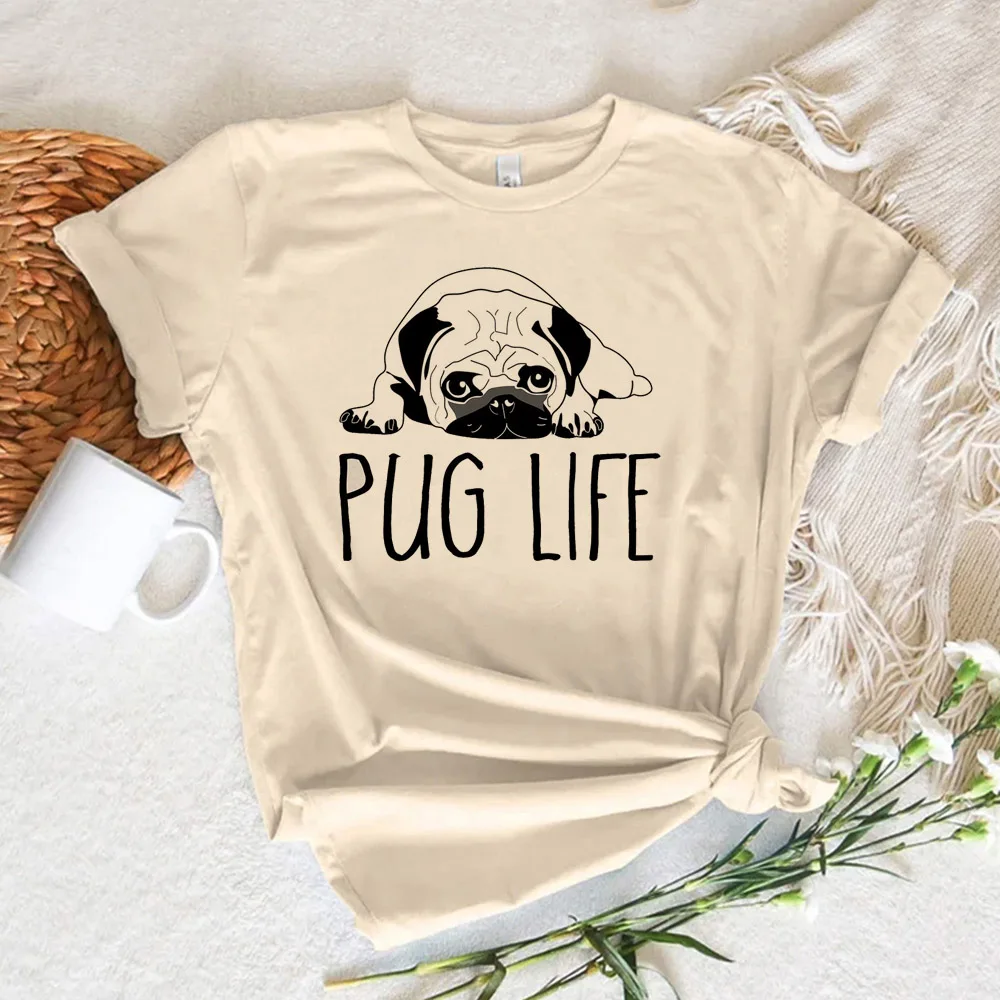 

Pug Tee women harajuku comic Japanese t-shirts girl harajuku clothing