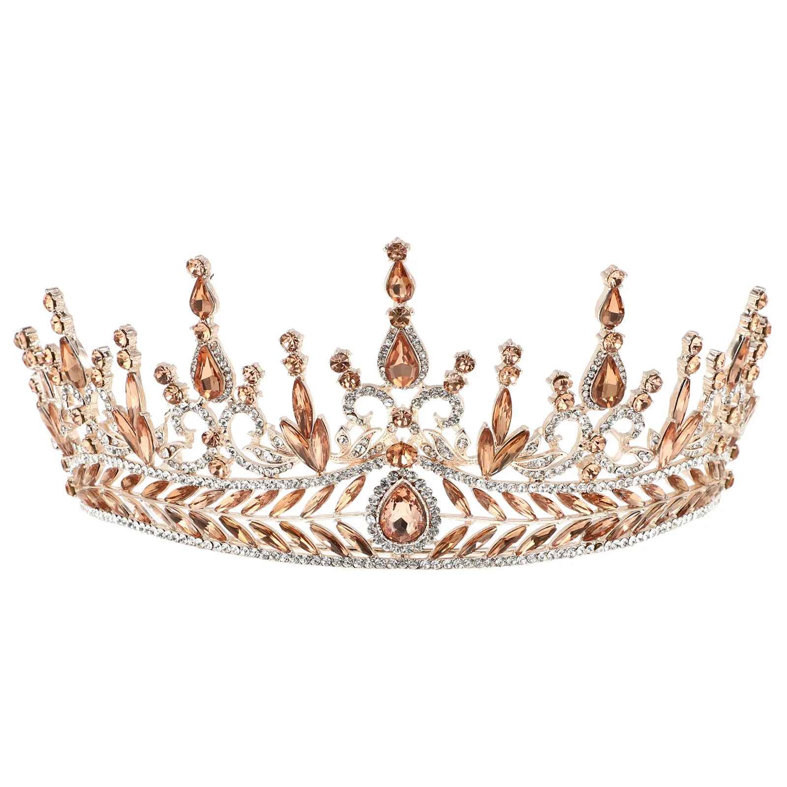 

Vintage Tiara for Women Bridal Crown Hair Accessories Party Alloy Bride Wedding