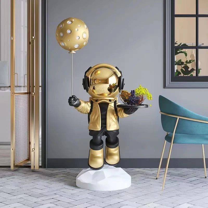 Creative Astronaut Floor-standing Large Storage Ornaments, Smart Furniture, Bluetooth Speakers, Living Room Decoration