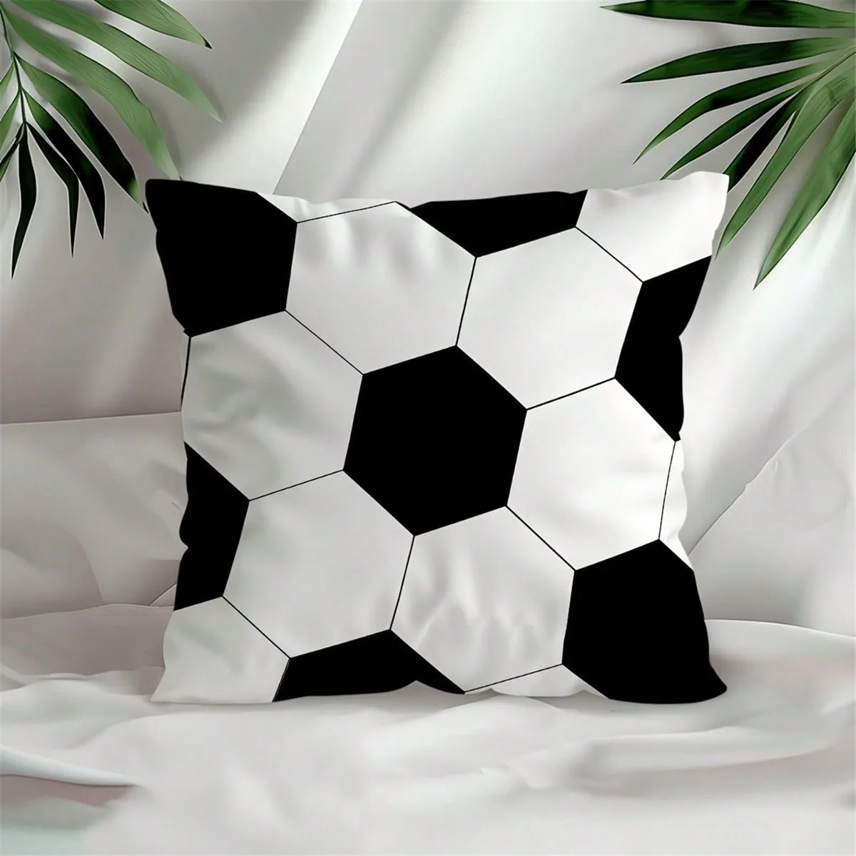 

Football style printed cushion cover, bedroom sofa window sill, car decoration cushion cover, suitable for all seasons