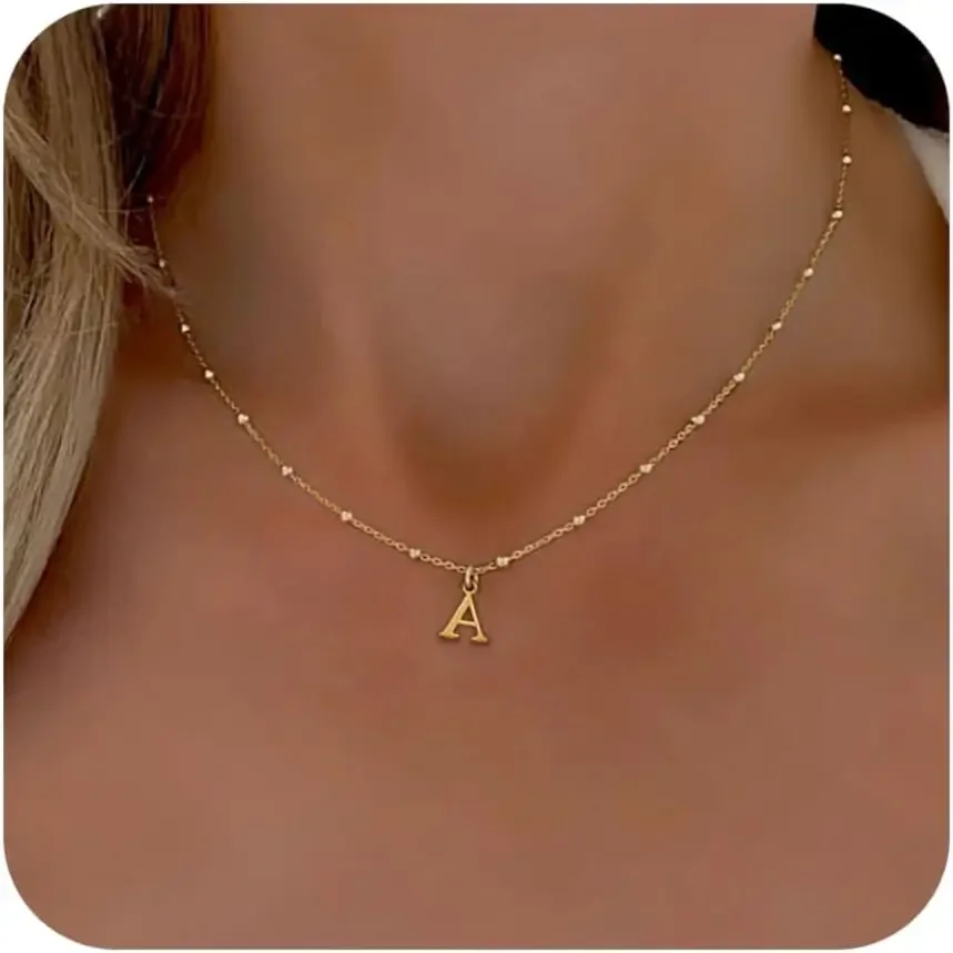 

Начальные ожерелья для женщин, изящное ожерелье с подвеской в виде буквы A-Z, ожерелье с персонализированным именем для женщин, модные ювелирные изделия, подарок