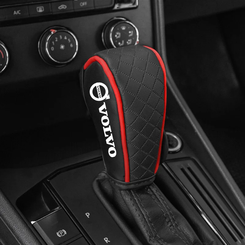 Car Shift Handle Covers Non-Slip Change Lever Gearshift Cover For Volvo R Design XC90 XC60 S60 V40 XC40 V60 V50 S40 XC70 C70 C40