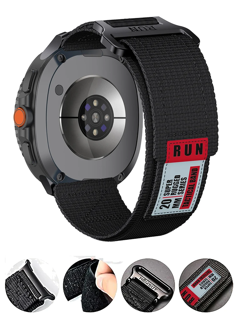 Нейлоновый ремешок для Samsung Galaxy Watch 8 Classic Sports Loop Спортивный сменный ремешок для Samsung Galaxy watch8 40 мм 44 мм Ultra2025