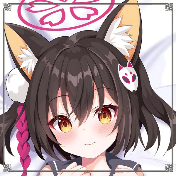 

Blue Archive Kuda Izuna Anime Game Dakimakura Hing Body PillowCase Cushion Otaku Bed Linings Xmas