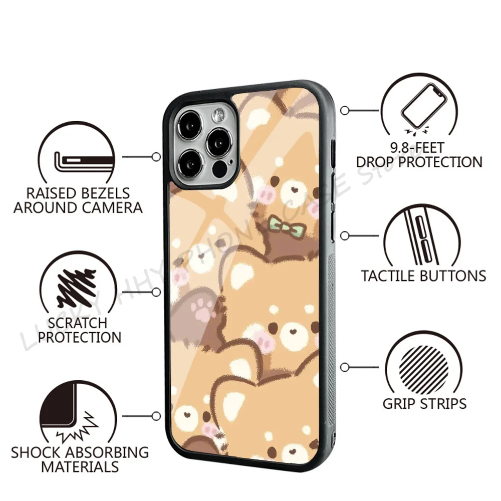 Schattige Dieren Rode Panda Ailurus Telefoon Case Sterke Magnetische Voor IPhone 15 14 13 Pro Max 11 12 mini Voor Magsafe