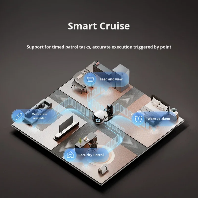 Control and Dual Way Audio Communication EBO Air2 Plus Intelligent Pet Robot with App