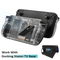 Upgraded Back Cover Case For Steam Deck/Steam Deck Oled Console Cooling Housing With Bracket Supports Work with Heatsink Stand