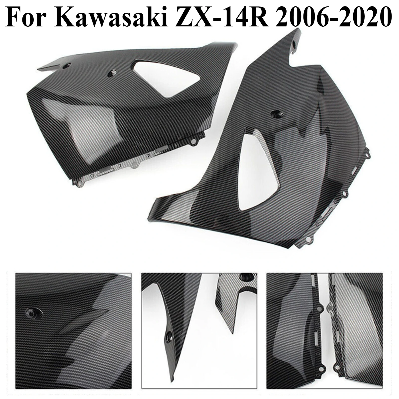 

For Kawasaki ZX-14R 2006-2020 Modified Carbon Fiber Lower Belly Pan Under Cowl Fairing Motorcycle Bellypan Bodywork Protective