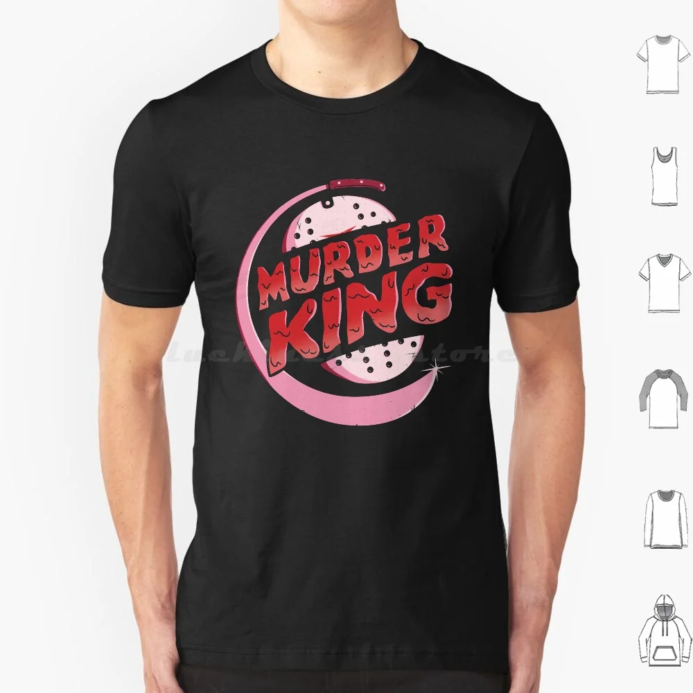 Murder King-Jason T Shirt 6Xl Cotton Cool Tee Jason Friday 13 Jason Voorhees Halloween Spooky Burger King Horror Movies Terror