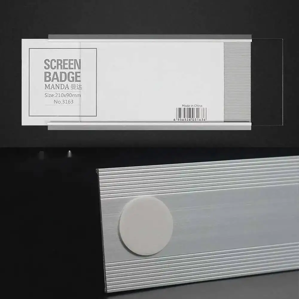 2PCS Position Platte Hängenden Sitz Name Karte Slot Aluminium Legierung Tür Zeichen Rahmen – Detail 2