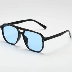 Women's Men's Square Sunglasses Retro Polygonal Sunglasses Black Retro Fashion Accessories Suitable for Gifts