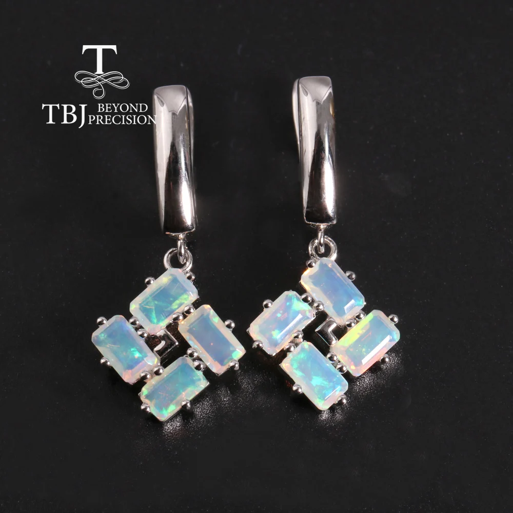 

Romantic Design Light Luxury Natural Opal Earrings 925 sterling silver fashion jewelry for women and girls holiday birthday gift