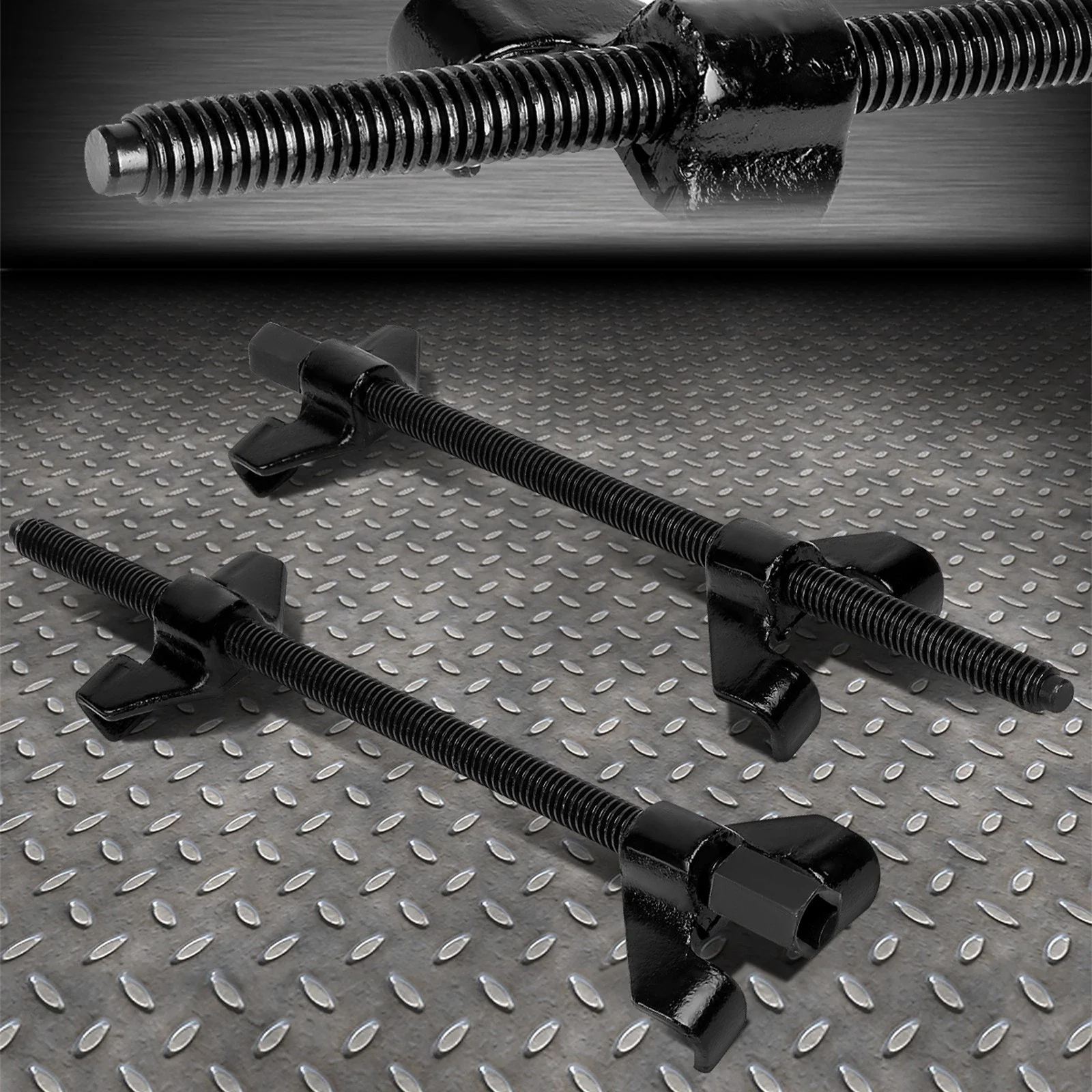 

2Pcs 380mm Heavy Duty Spring Compressor Car Absorber Remover Installer Suspension Strut Clamp Auto Repair Disassembly Hand Tool