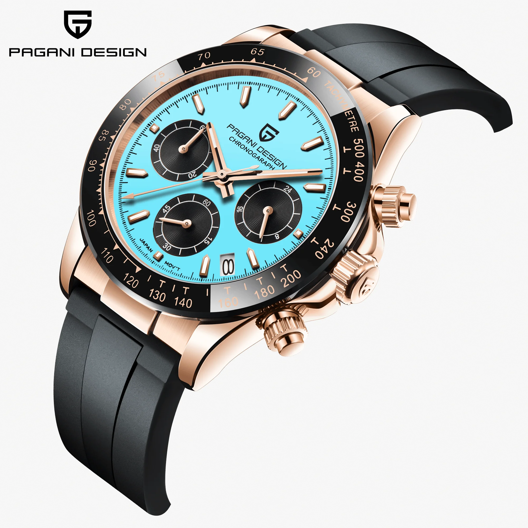 

2026 Pagani PD-1664 Men’s Luxury Quartz Watch - Seiko VK63 Movement Sapphire Crystal 100M Waterproof Luminous reloj hombre