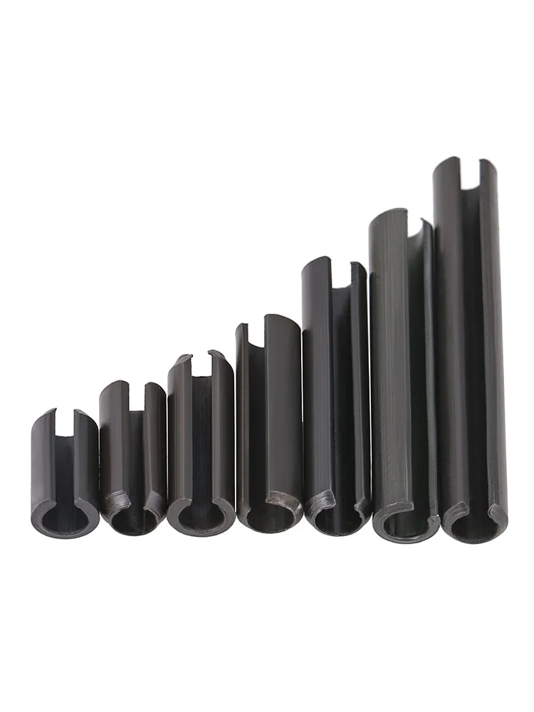 M1.5 M2 M2.5 M3 M4 M5 M6 M8 M10 Black 65 Manganese Steel Elastic Pins Cylindrical Pin Locating Pin Cotter Pin