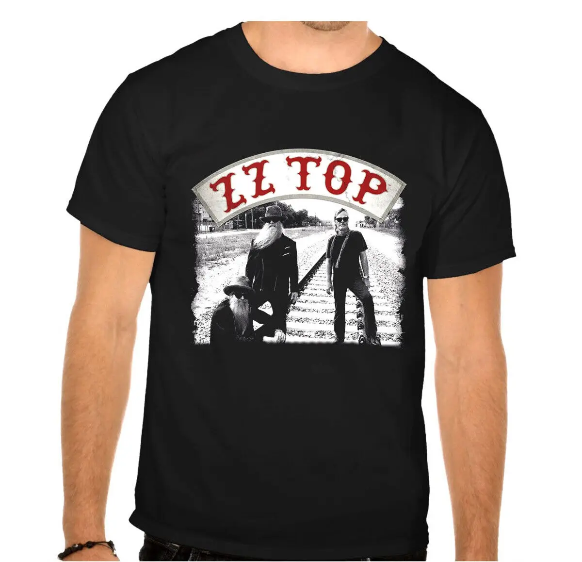 ZZ TOP ZZTOP rock band rock music legends black t-shirt -943-