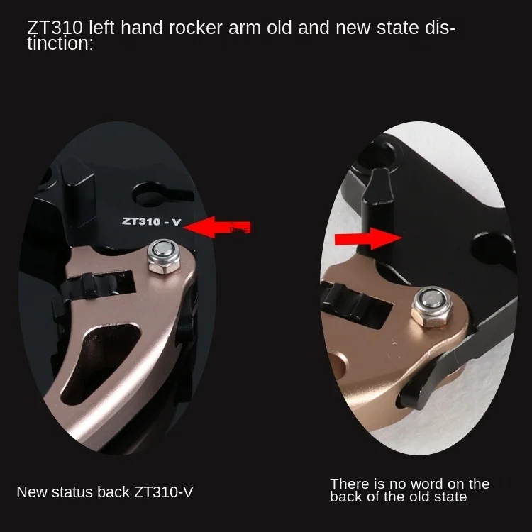 Motorcycle Left Hand Handle Rocker Clutch Mirror Base Bracket Rear View for Zontes 310-v Zt310-x / R1 R2 t